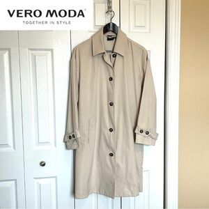NWOT VERO MODA Lightweight Trench Classic Tan Size Small